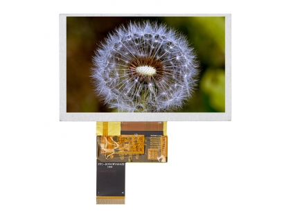 5寸高亮液晶屏 1200亮度 800*480分辨率 5寸TFT LCD高亮顯示屏模組